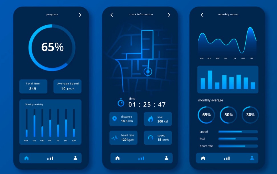 Dashboard bilancio mobile con cifre